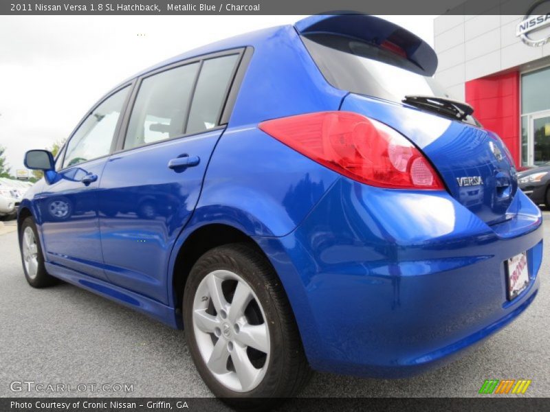 Metallic Blue / Charcoal 2011 Nissan Versa 1.8 SL Hatchback