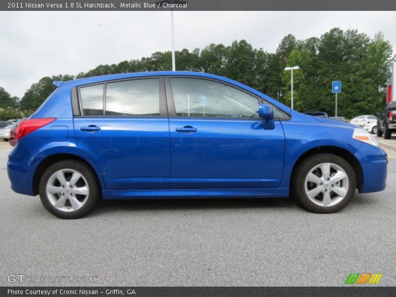 Metallic Blue / Charcoal 2011 Nissan Versa 1.8 SL Hatchback