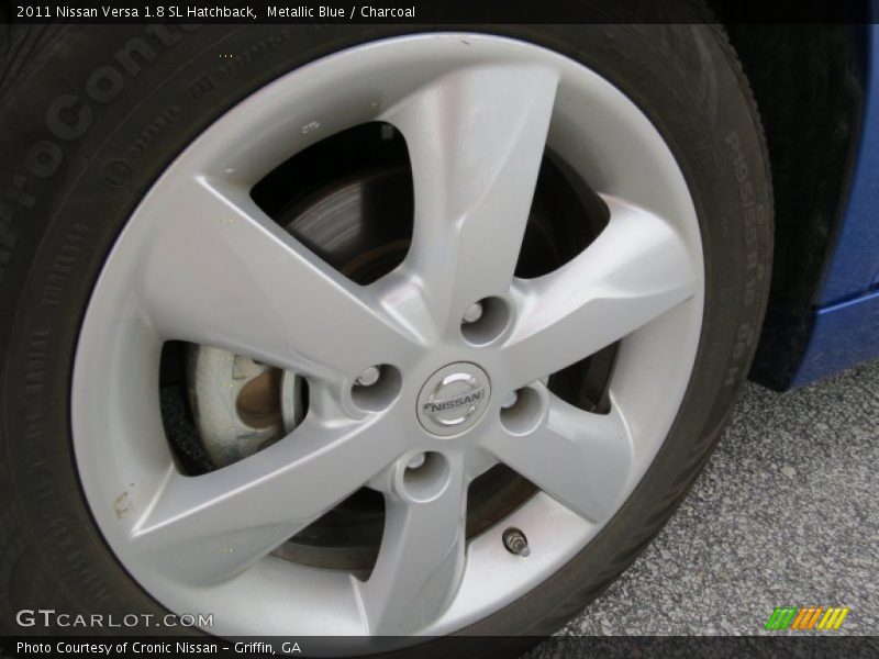 Metallic Blue / Charcoal 2011 Nissan Versa 1.8 SL Hatchback