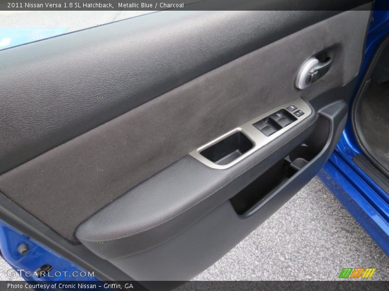 Metallic Blue / Charcoal 2011 Nissan Versa 1.8 SL Hatchback