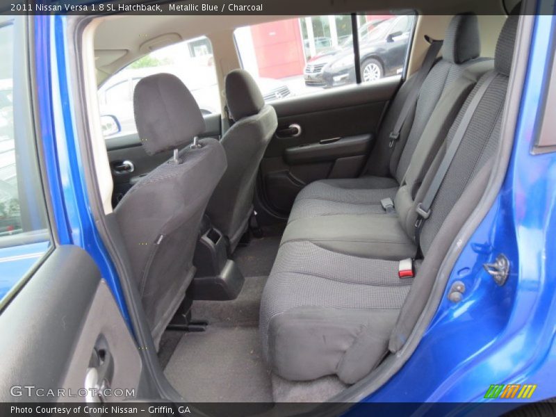 Metallic Blue / Charcoal 2011 Nissan Versa 1.8 SL Hatchback