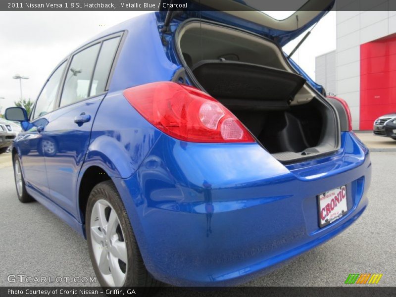 Metallic Blue / Charcoal 2011 Nissan Versa 1.8 SL Hatchback