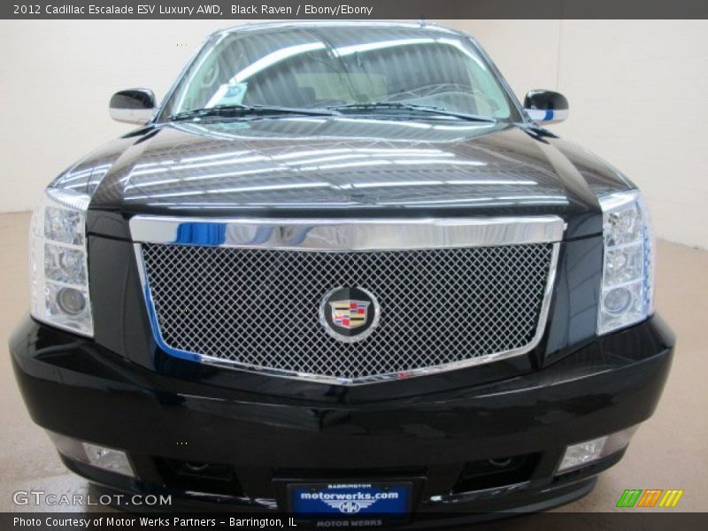 Black Raven / Ebony/Ebony 2012 Cadillac Escalade ESV Luxury AWD