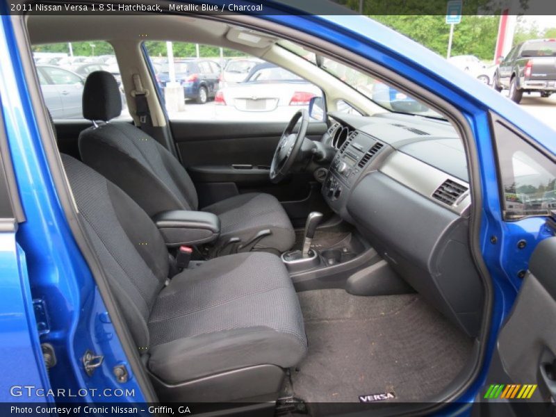 Metallic Blue / Charcoal 2011 Nissan Versa 1.8 SL Hatchback