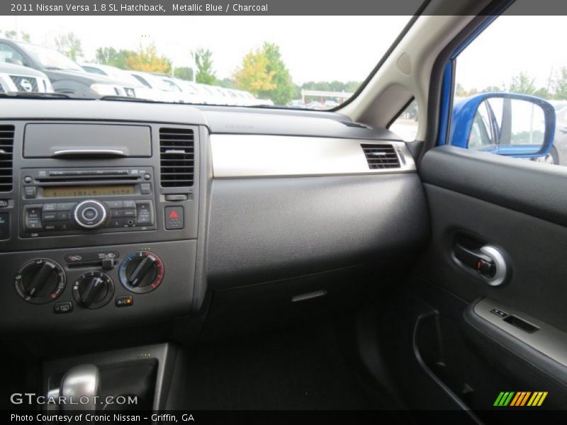 Metallic Blue / Charcoal 2011 Nissan Versa 1.8 SL Hatchback