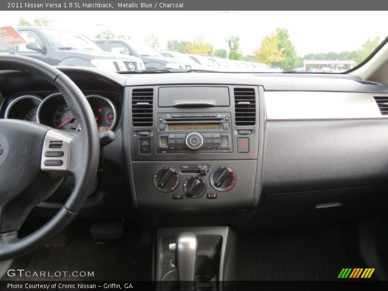 Metallic Blue / Charcoal 2011 Nissan Versa 1.8 SL Hatchback
