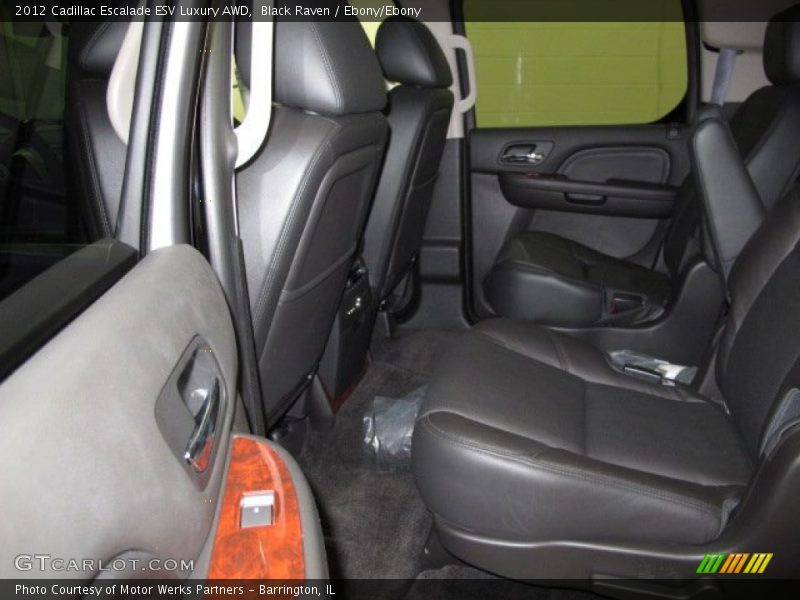 Black Raven / Ebony/Ebony 2012 Cadillac Escalade ESV Luxury AWD