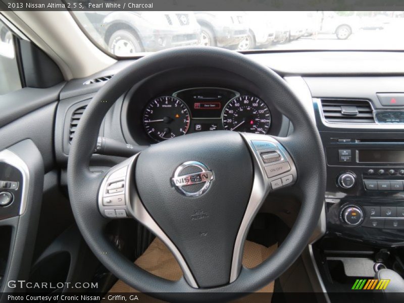 Pearl White / Charcoal 2013 Nissan Altima 2.5 S