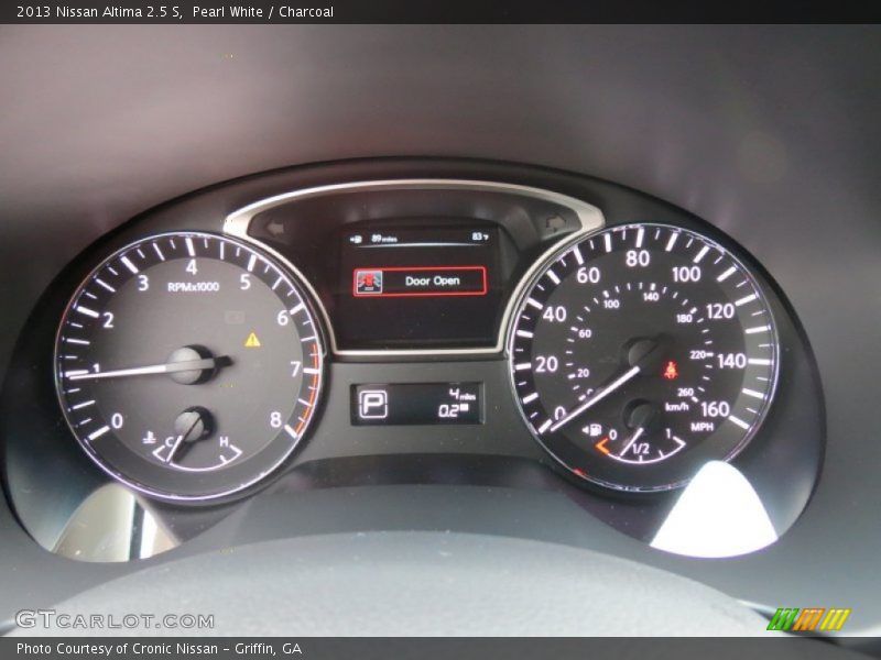 Pearl White / Charcoal 2013 Nissan Altima 2.5 S