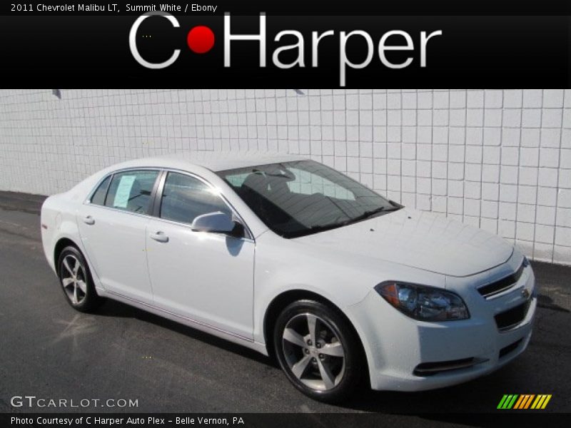 Summit White / Ebony 2011 Chevrolet Malibu LT