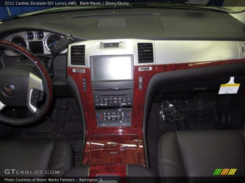 Black Raven / Ebony/Ebony 2012 Cadillac Escalade ESV Luxury AWD