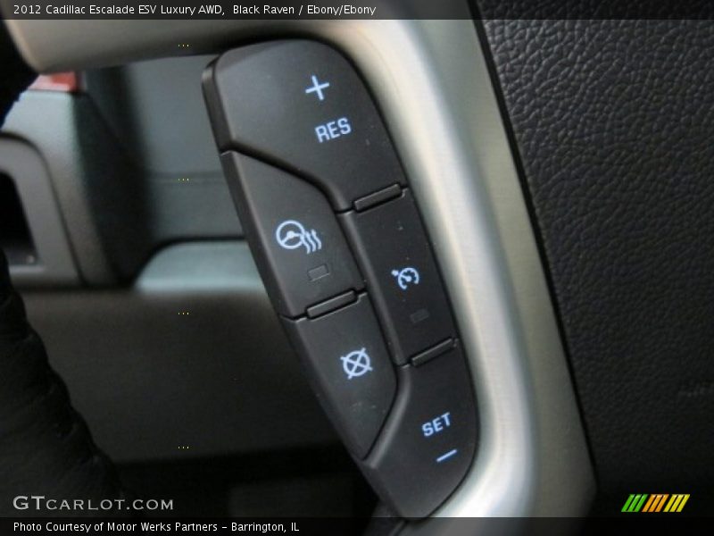 Black Raven / Ebony/Ebony 2012 Cadillac Escalade ESV Luxury AWD