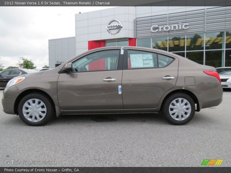 Titanium Metallic / Charcoal 2012 Nissan Versa 1.6 SV Sedan