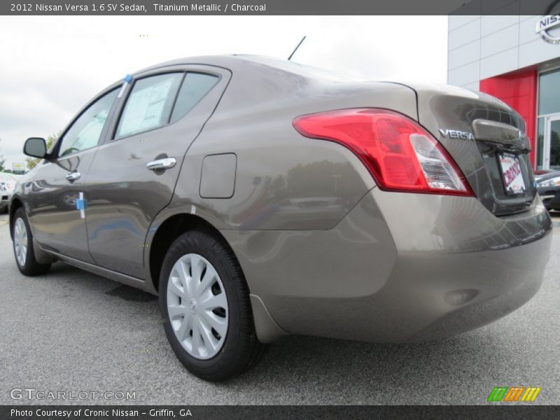 Titanium Metallic / Charcoal 2012 Nissan Versa 1.6 SV Sedan