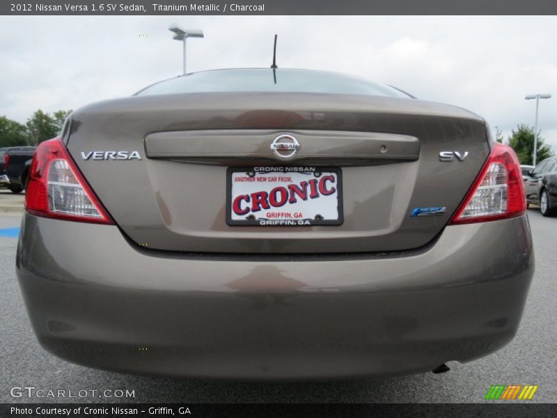 Titanium Metallic / Charcoal 2012 Nissan Versa 1.6 SV Sedan