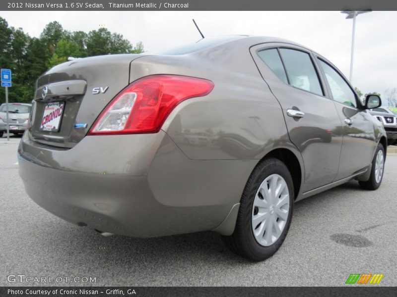 Titanium Metallic / Charcoal 2012 Nissan Versa 1.6 SV Sedan