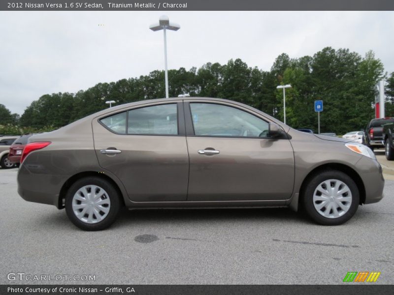 Titanium Metallic / Charcoal 2012 Nissan Versa 1.6 SV Sedan