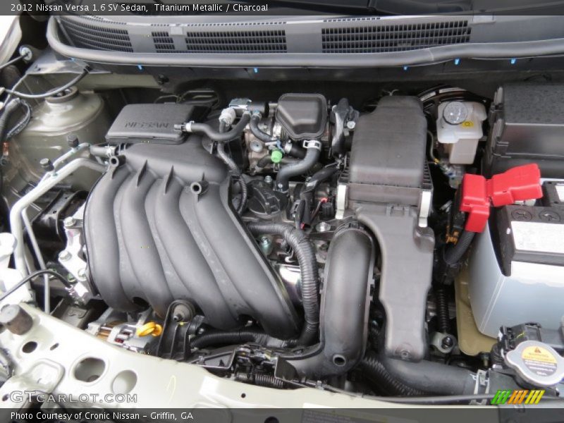 Titanium Metallic / Charcoal 2012 Nissan Versa 1.6 SV Sedan