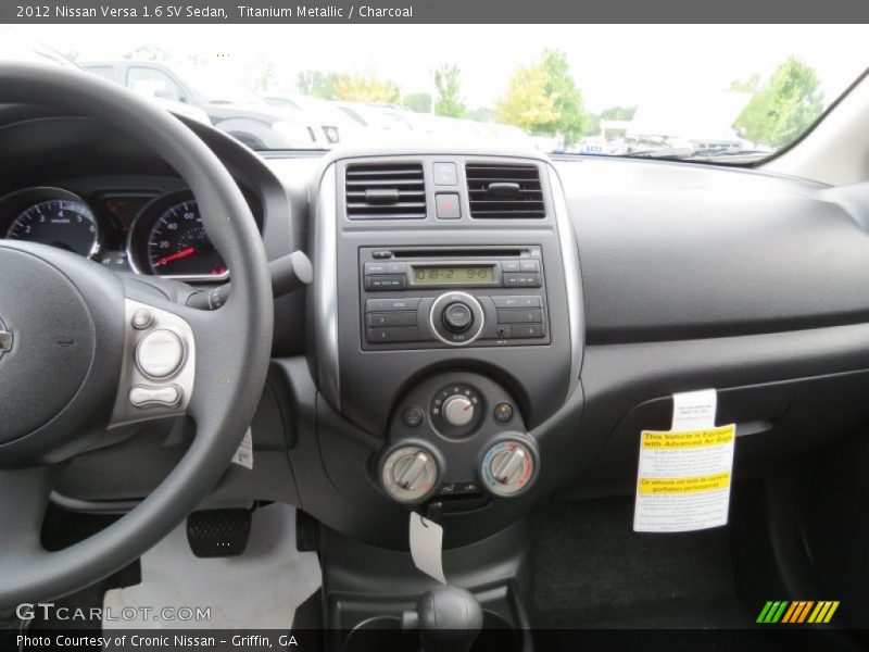 Titanium Metallic / Charcoal 2012 Nissan Versa 1.6 SV Sedan