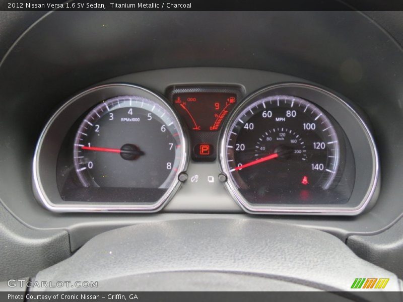 Titanium Metallic / Charcoal 2012 Nissan Versa 1.6 SV Sedan