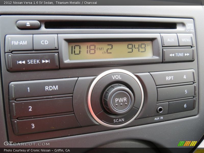 Titanium Metallic / Charcoal 2012 Nissan Versa 1.6 SV Sedan