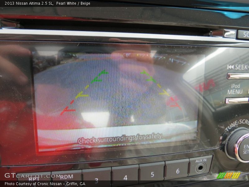 Pearl White / Beige 2013 Nissan Altima 2.5 SL