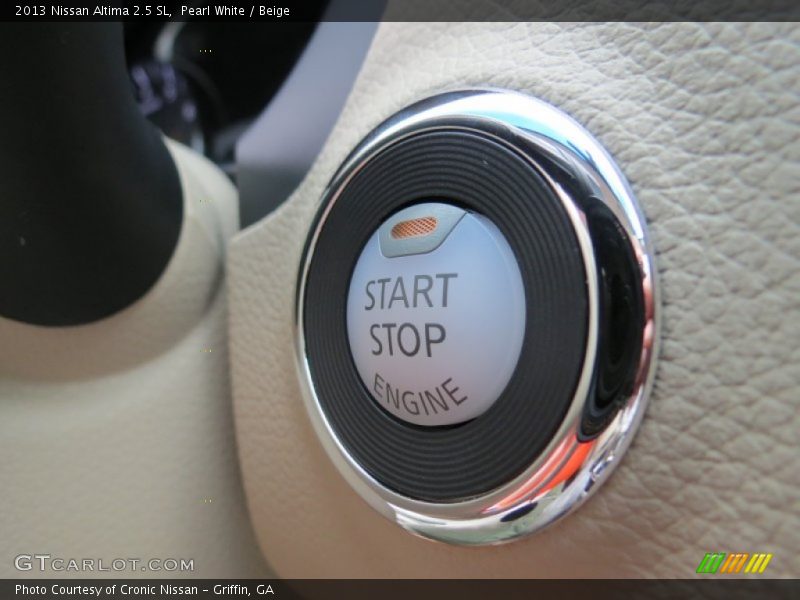 Pearl White / Beige 2013 Nissan Altima 2.5 SL