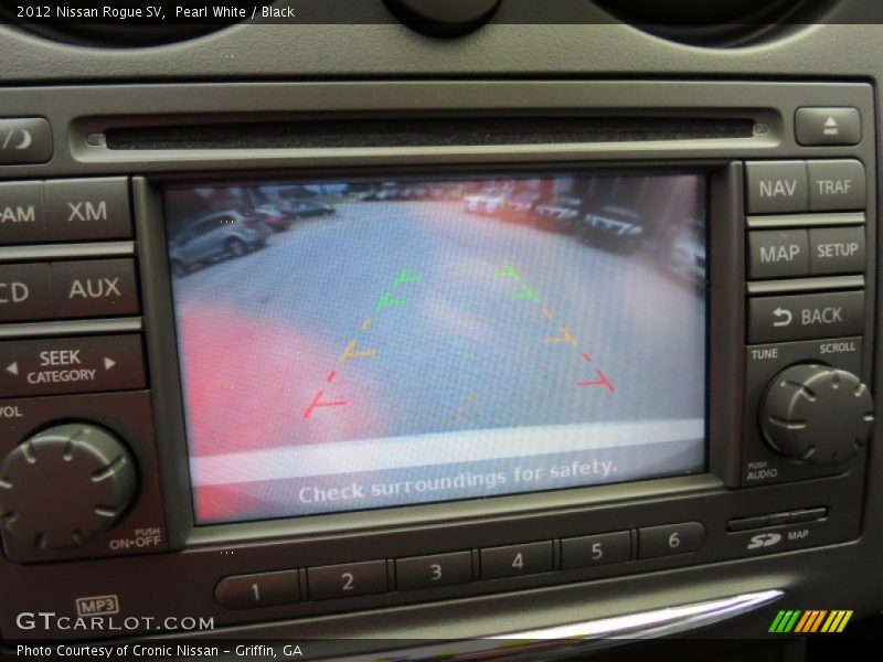 Pearl White / Black 2012 Nissan Rogue SV