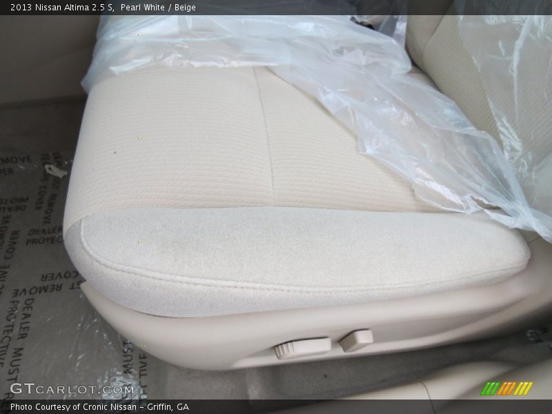 Pearl White / Beige 2013 Nissan Altima 2.5 S