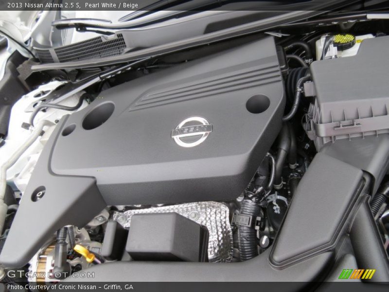 Pearl White / Beige 2013 Nissan Altima 2.5 S