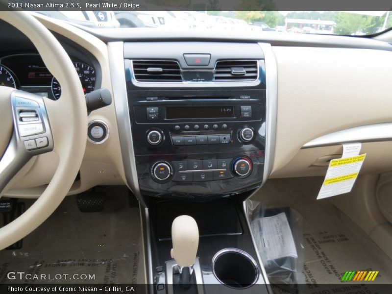 Pearl White / Beige 2013 Nissan Altima 2.5 S