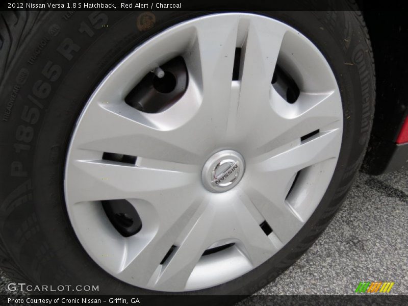 Red Alert / Charcoal 2012 Nissan Versa 1.8 S Hatchback