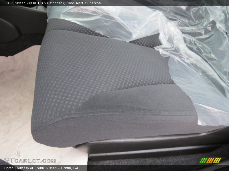 Red Alert / Charcoal 2012 Nissan Versa 1.8 S Hatchback
