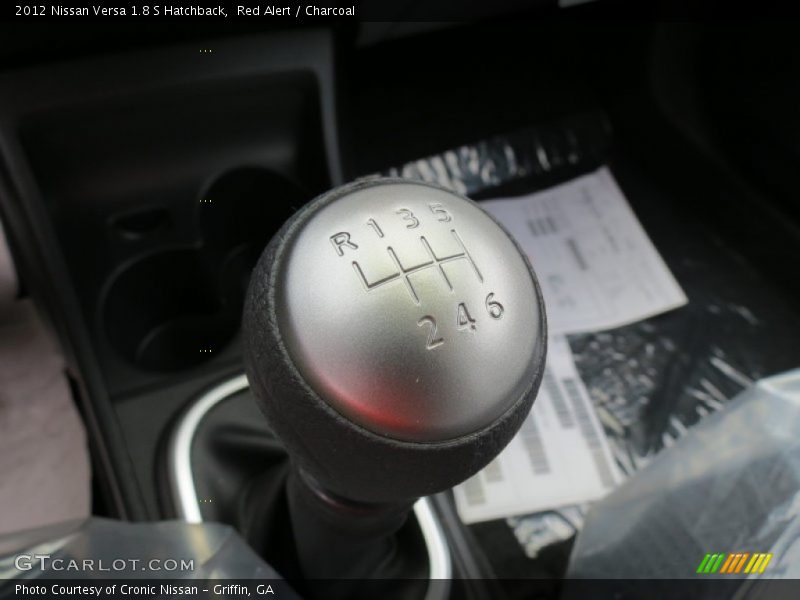 Red Alert / Charcoal 2012 Nissan Versa 1.8 S Hatchback