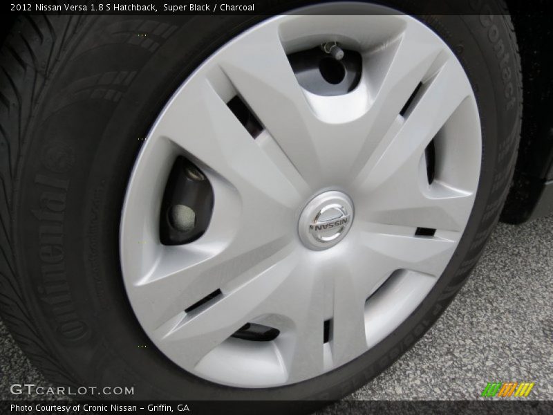 Super Black / Charcoal 2012 Nissan Versa 1.8 S Hatchback