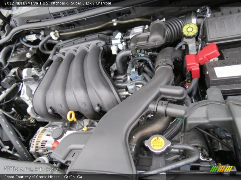 Super Black / Charcoal 2012 Nissan Versa 1.8 S Hatchback