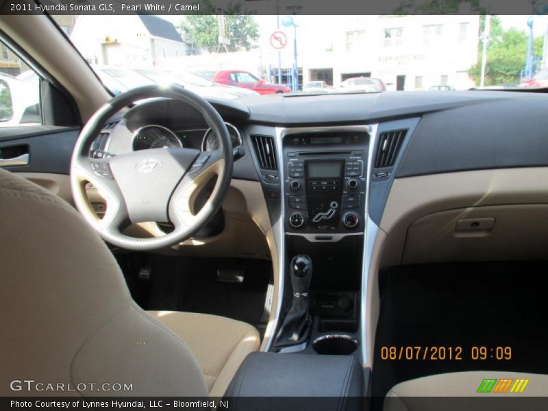 Pearl White / Camel 2011 Hyundai Sonata GLS