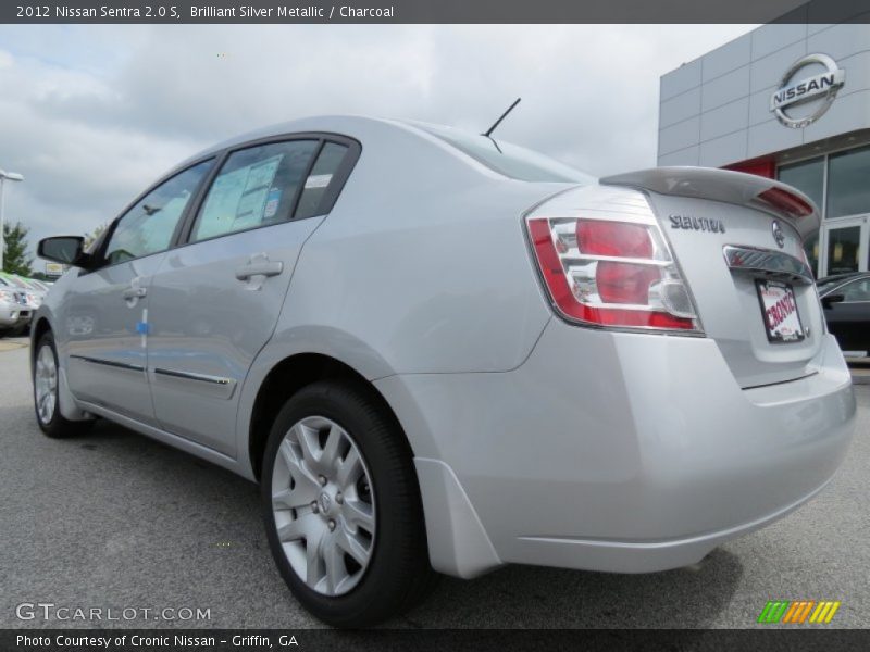 Brilliant Silver Metallic / Charcoal 2012 Nissan Sentra 2.0 S