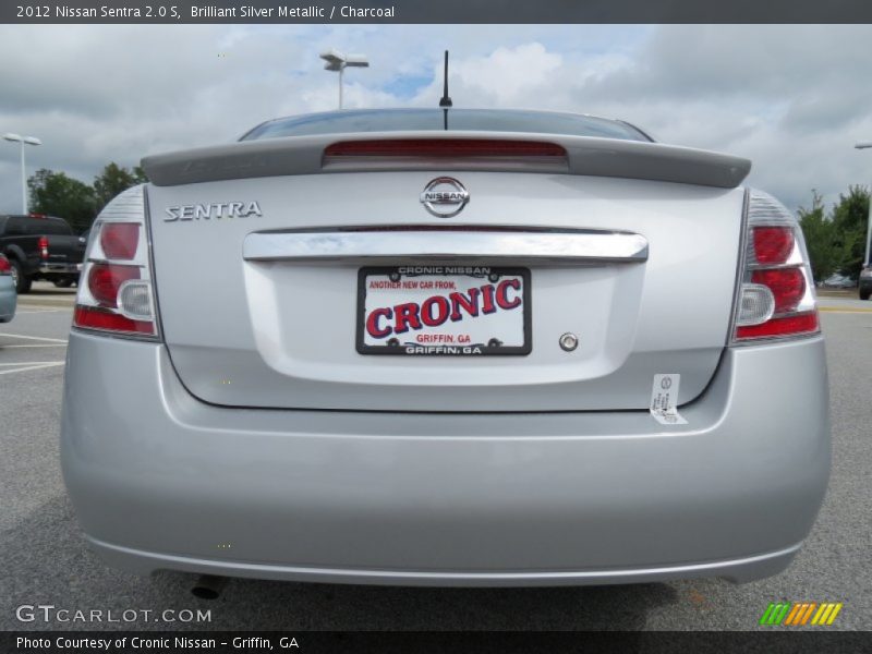 Brilliant Silver Metallic / Charcoal 2012 Nissan Sentra 2.0 S