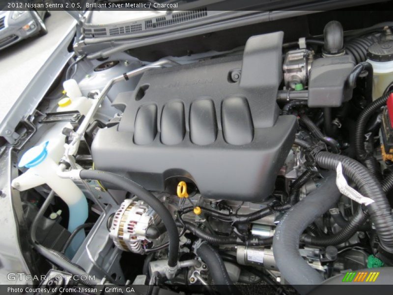 Brilliant Silver Metallic / Charcoal 2012 Nissan Sentra 2.0 S