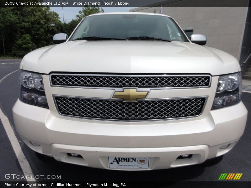 White Diamond Tricoat / Ebony 2008 Chevrolet Avalanche LTZ 4x4