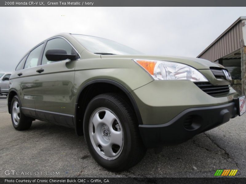 Green Tea Metallic / Ivory 2008 Honda CR-V LX