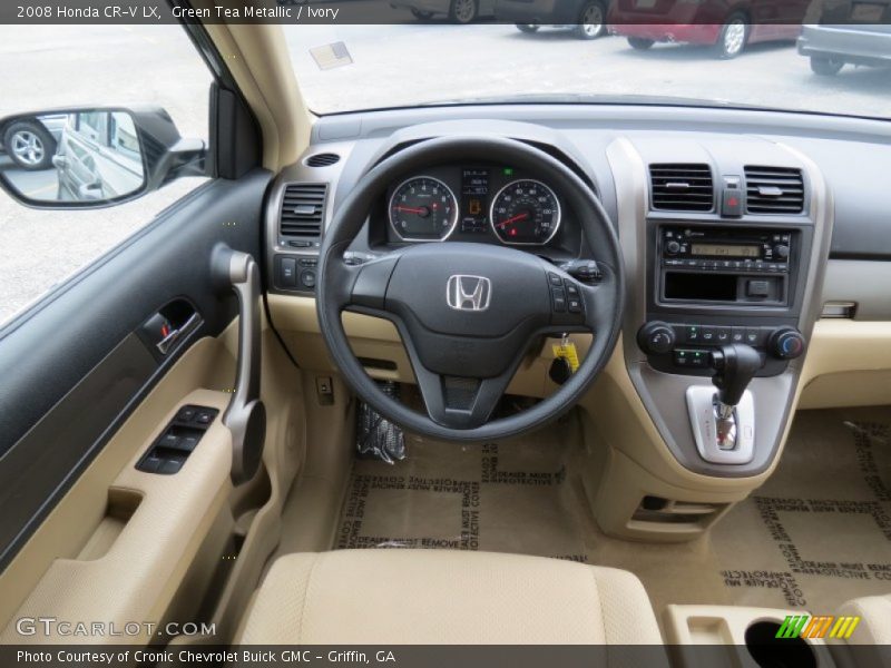 Green Tea Metallic / Ivory 2008 Honda CR-V LX