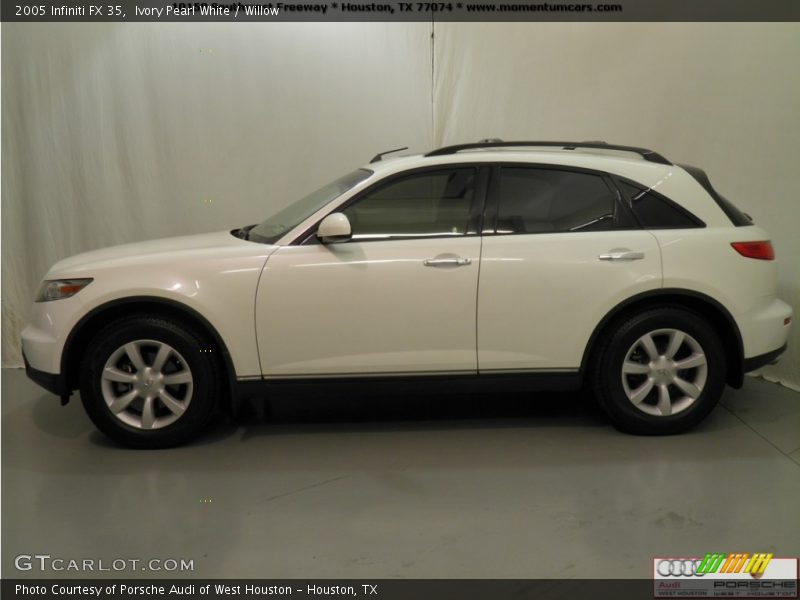 Ivory Pearl White / Willow 2005 Infiniti FX 35