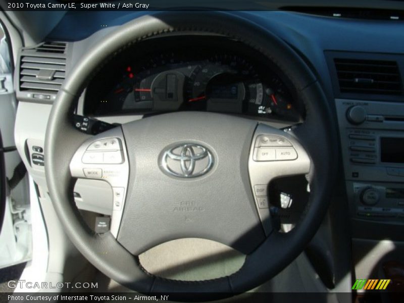 Super White / Ash Gray 2010 Toyota Camry LE