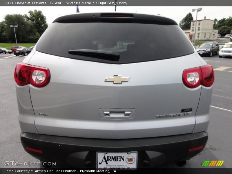 Silver Ice Metallic / Light Gray/Ebony 2011 Chevrolet Traverse LTZ AWD