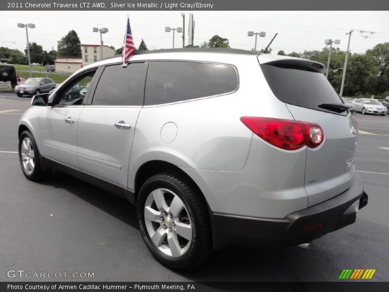 Silver Ice Metallic / Light Gray/Ebony 2011 Chevrolet Traverse LTZ AWD