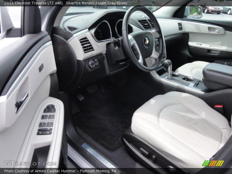 Silver Ice Metallic / Light Gray/Ebony 2011 Chevrolet Traverse LTZ AWD
