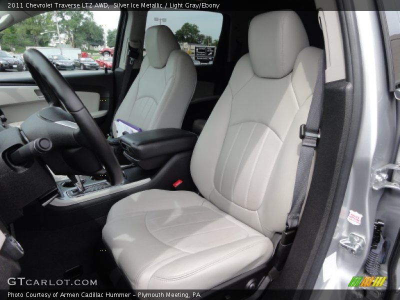 Silver Ice Metallic / Light Gray/Ebony 2011 Chevrolet Traverse LTZ AWD