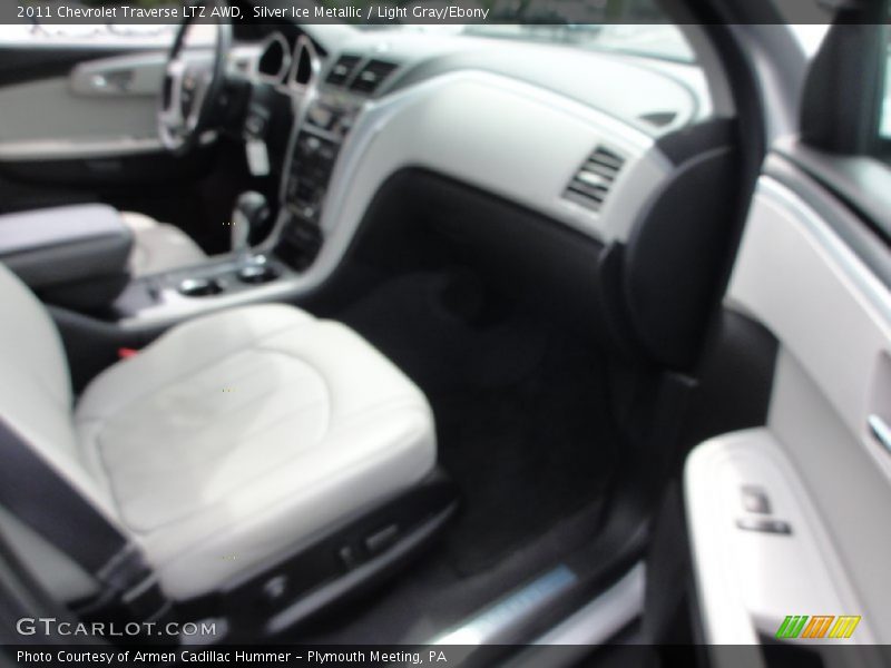 Silver Ice Metallic / Light Gray/Ebony 2011 Chevrolet Traverse LTZ AWD